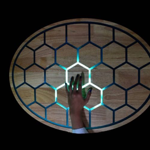 برای اولین بار در ایران( میز لمسی رزین چوب)