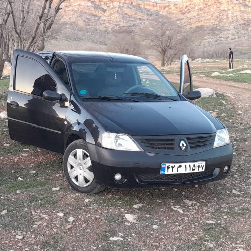 رنو ال 90 مشکی مدل 87