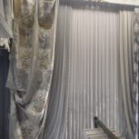 پرده حریر ترک بهمراه دکرها کاملآ  نو