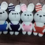 عروسک خرگوش دست بافت