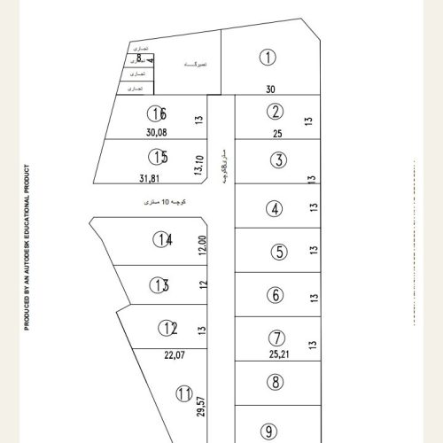 فروش یه قطعه زمین 600متری