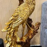 ایینه کنسول و ساعت و میز طرح طاووس