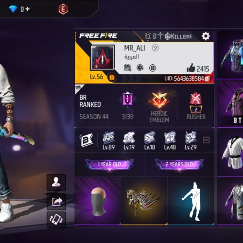 اکانت فریفایر