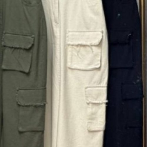 دامن کتان به رنگ سال همراه تخفیف مدل ماگرتاددرنگ خردلی وخاکی