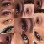 اکستنشن و کاشت مژه لیفت ولمینت مژه وابرو