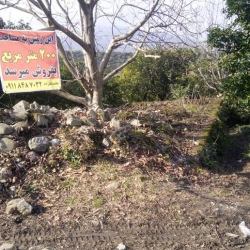 فروش زمین باغی 200 متر استان گیلان بازنشین بالاتر از کار خانه چای گل ریزان بغل جاده ی اصلی