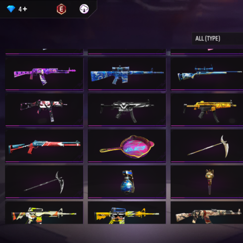 اکانت فری فایر 300