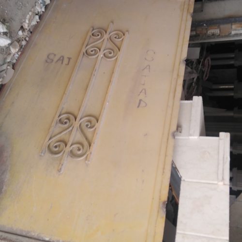 درب آهنی دولنگه حیاط