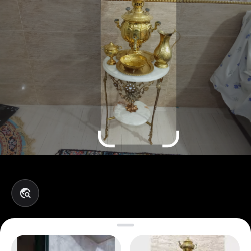 ست‌سماور‌برنجی‌ومیز‌برنجی