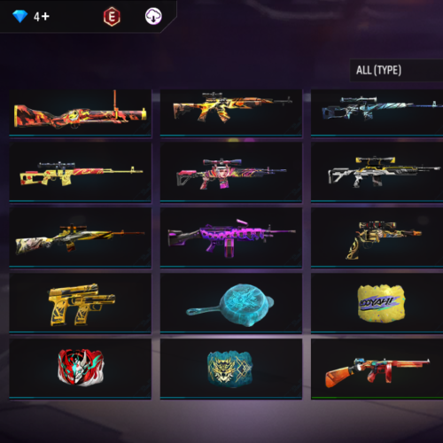 اکانت فری فایر 300