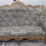 مبل دسته دوم 7 نفره و میز نهار خوری 4 نفره و 3 میز عسلی