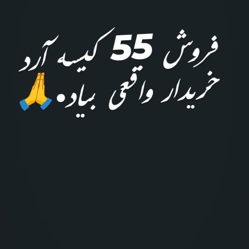 فروش 55 کیسه آرد
