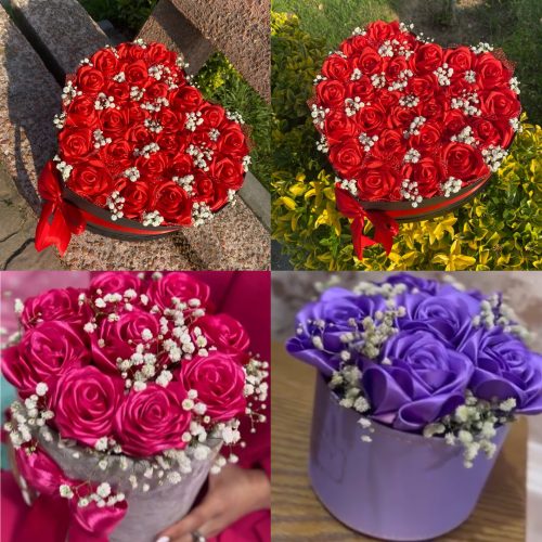 انواع گل های روبانی وبوکت پروانه ای،باهربودجه ای