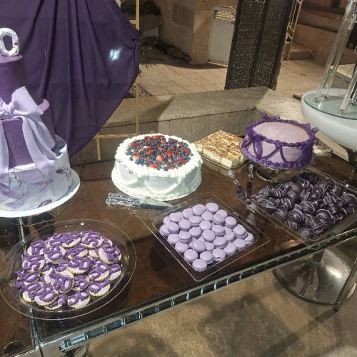 فینگر فود مزه  دسر میز آرایی و گل ارایی