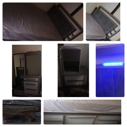 فروش تخت خواب تشک رویال 5 ساله در حد نو