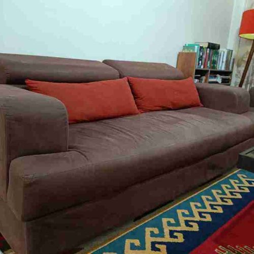 مبل 5 نفره ، میز و عسلی ، فرش 6 متری ، آباژور