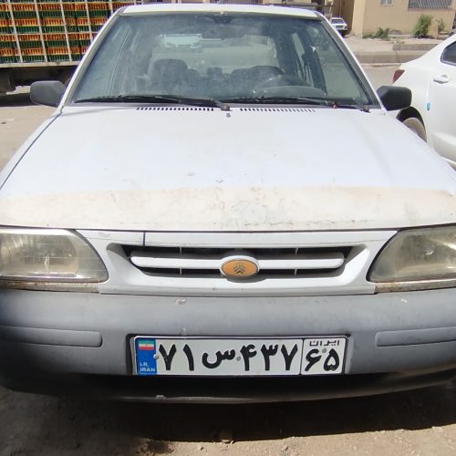 پراید سفید کارخانه دوگانه مدل 1388