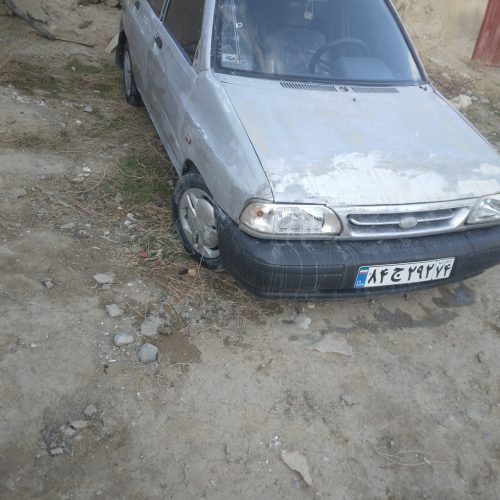 پراید  مدل  88 نقره‌ای