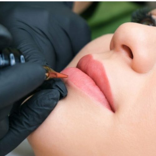 آرایش دائم شیدینگ لب رژلب دائم قاب سایه رفع تیرگی لب