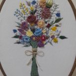 دیوارکوب گلدوزی