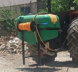 سمپاش 400لیتری دومخزنه سبز