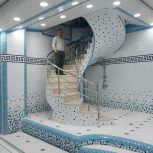 اجرای پله گرد بتونی