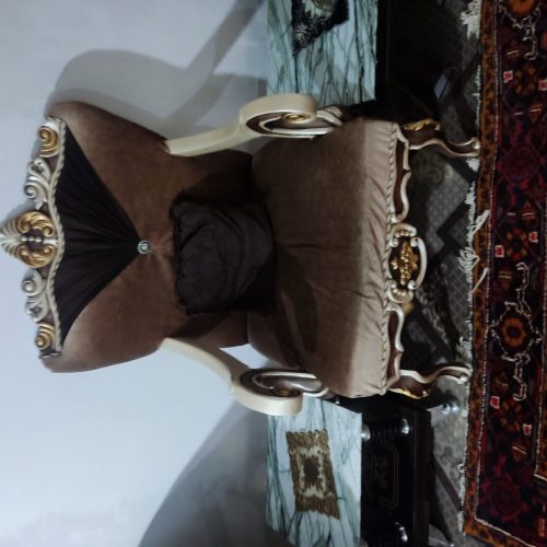 مبل نه نفره باچهارعددجلومبلی شیشه ای