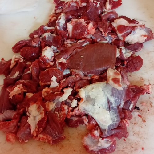 خرده گوشت گوساله قلوه گاه