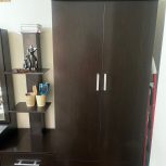 تخت دونفره تمام ام دی اف با کمد دو در و میز آرایشی همراه ایینه