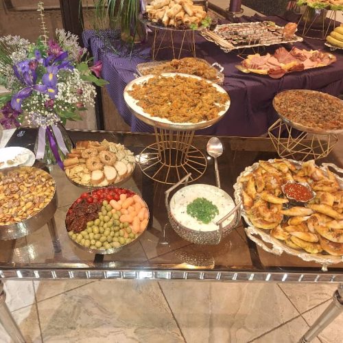 فینگر فود مزه  دسر میز آرایی و گل ارایی