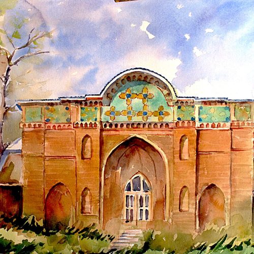 کارت  پستال نقاشی آبرنگ “