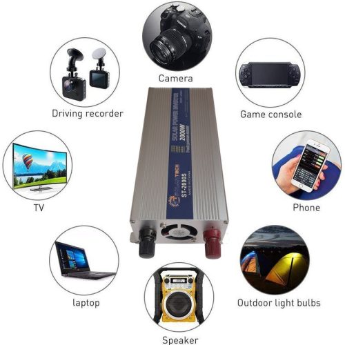 اینورتر مبدل برق ماشین 2000وات