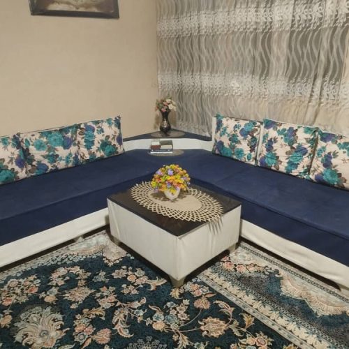 مبل راحتی ال باجلومبلی وشش عددکوسن