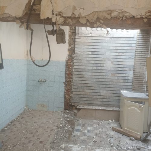 تخریب ساختمان سیمانکاری شسته