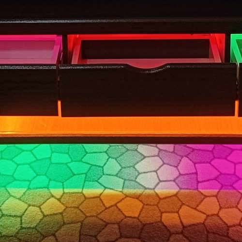 میز تلویزیون با نور مخفی