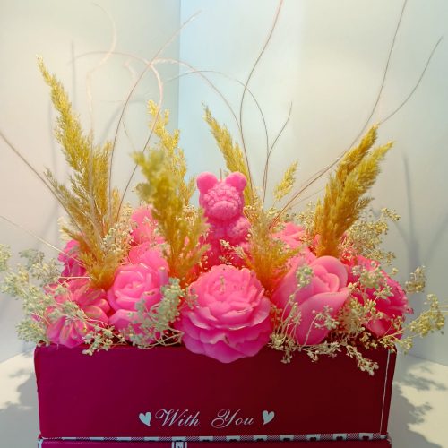 شمع سازی و باکس گل شمعی