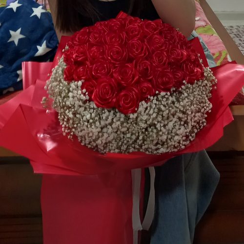 دسته گل رز ربانی