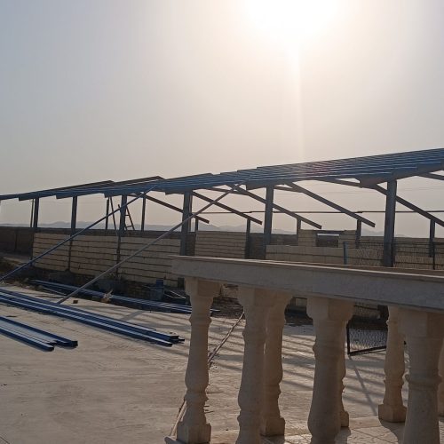 جوشکاری ، ساخت خرپا ونصب توری و شیروانی