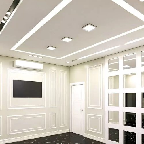 اجرای سقف کناف و طراحی واجرای کابینت کمد دیواری و پارتیشن ام دی اف