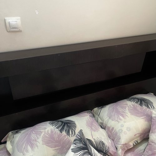 تخت دونفره تمام ام دی اف با کمد دو در و میز آرایشی همراه ایینه