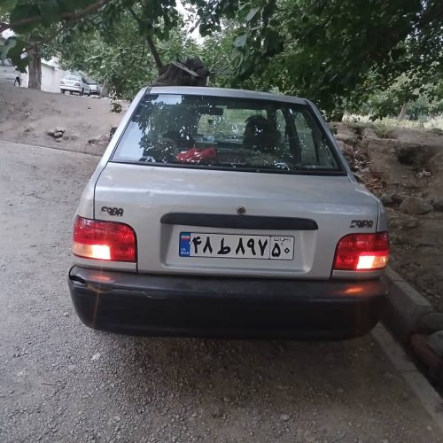 سلام پرید مدل 87 موتری سالم بدنه ماشین خط وخش چند لکه رنگ داره وسقف وکابوت افتاب سوختگی داره داشوردم ترک داره