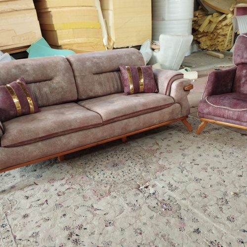 کاناپه سه نفره+تک راحتی