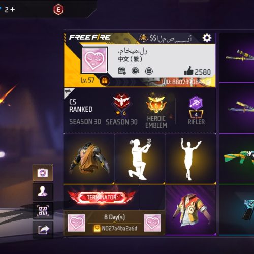 اکانت فری فایر