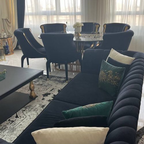 فروش مبلمان 8نفره همراه با ناهار خوری 6 نفره