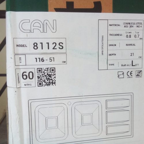 سینک باکسی مدل can8112 دو قلو فروش فوری زیر قیمت