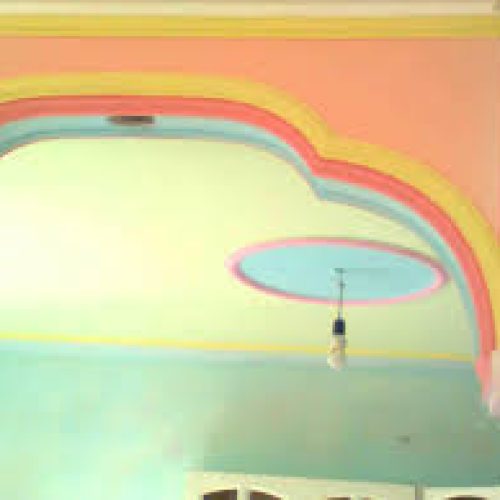 نقاشی ساختمان .درب و پنجره .کناف