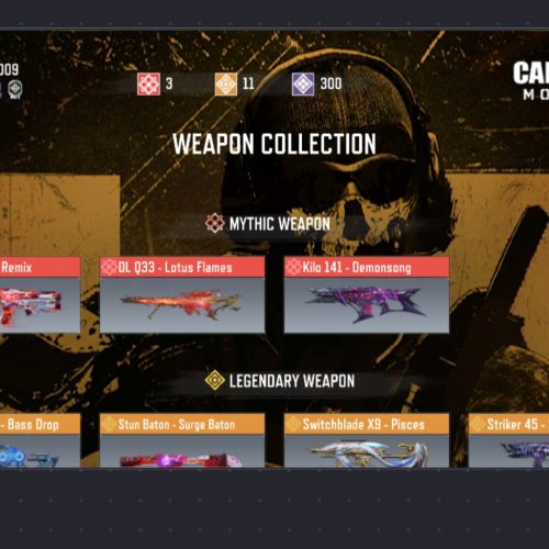 اکانت کالاف دیوتی مبایل ریجن هند 3 گان متیک 11گان لجند و300 گان اپیک و 1 اسکین متیک و148 اسکین اپیک دارای بیش از 11 بتل پس