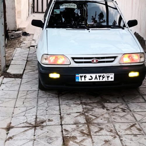 پراید مدل 82 رنگ سفید تک سوز