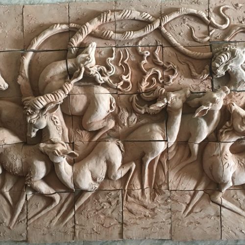 تابلو نقش برجسته سفال