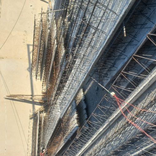 تیرچه صنعتی یونولیت و پایه فنس بتنی